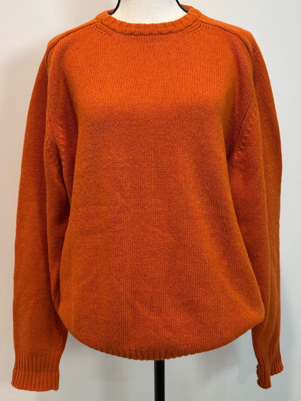 Vintage Valentino Jeans Virgin Wool Sweater Burnt Orange Men’s L
